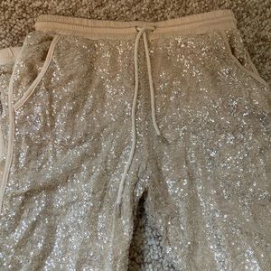 Honey Punch Sequined Joggers